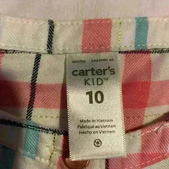 NWOT CARTERS PLAID Girl dress size 10 - Picture 4 of 5